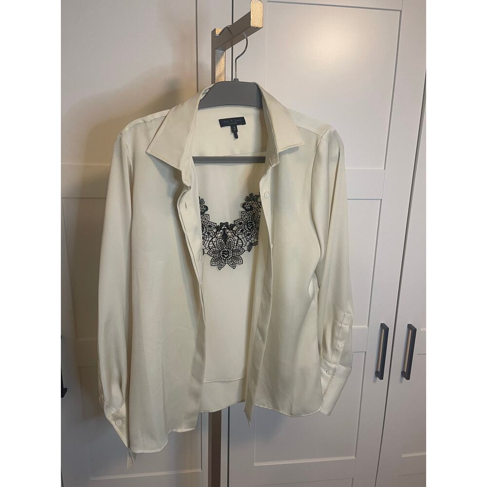 NWOT; Rag & Bone Venus Combo Cami Blouse - Picture 7 of 14